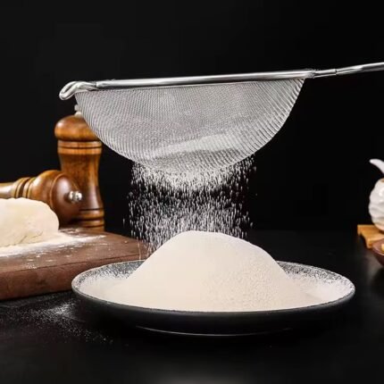 Stainless Steel Big Mesh Strainer with Handle Oil and Food Sieve (1 Piece)